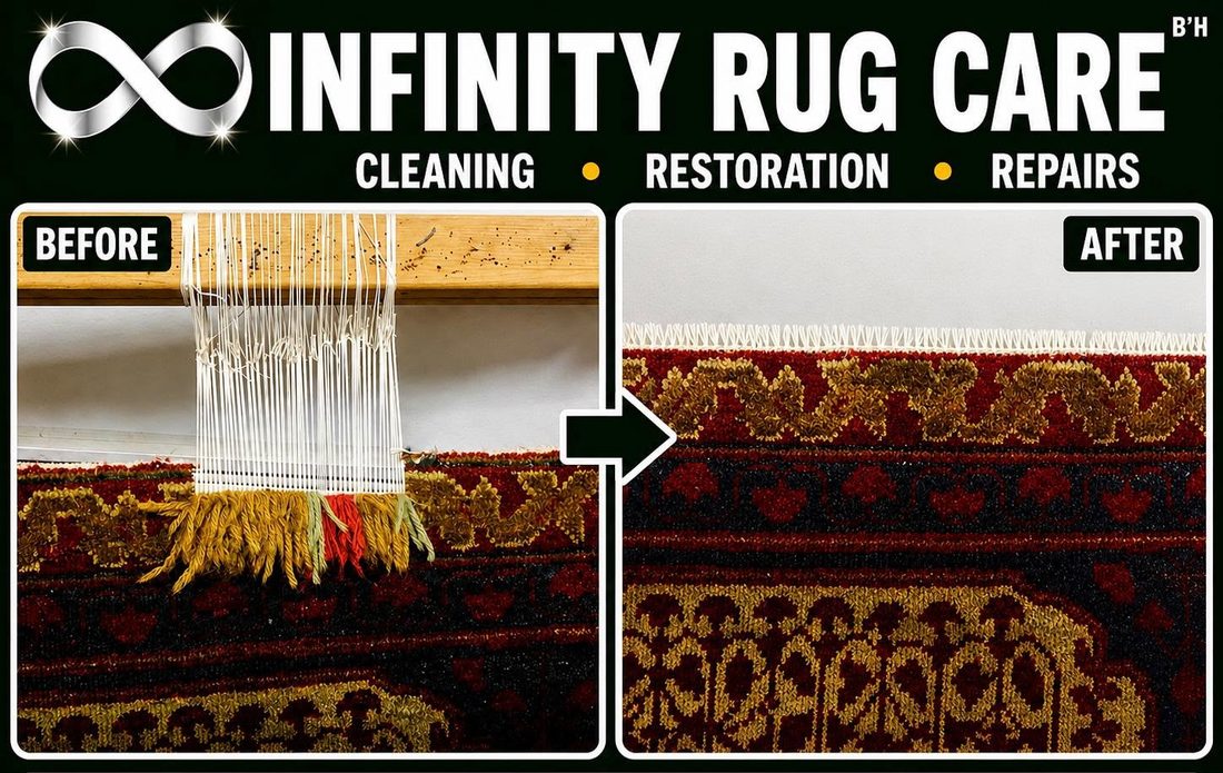 Rug Restoration before & after
