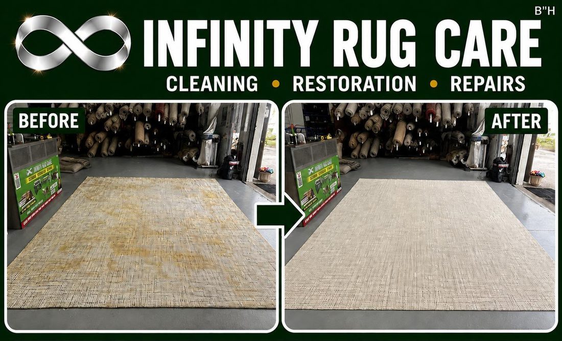 Rug Stain Removal before & after